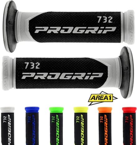 Motorfiets Handvatten - Scooter Grepen - Comfortabel Rijden - Ergonomisch Rubber - 2 Stuks - Grijs