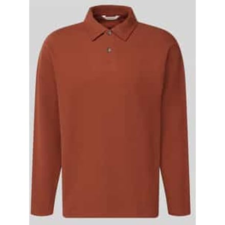 relaxed fit poloshirt van katoenmix model 'AIDEN'