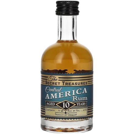 The Secret Treasures 10 Years Old Central America Rum 40% Vol. 0,05l