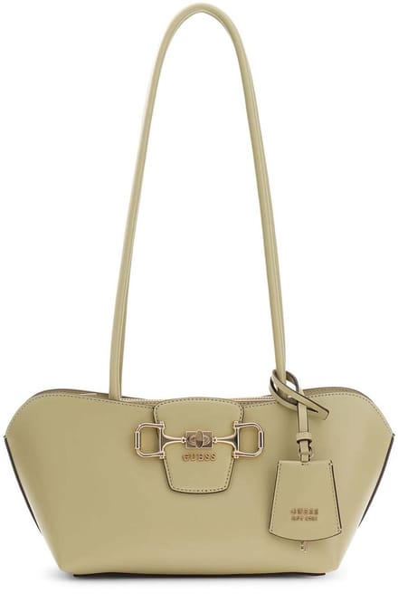 GUESS schoudertas Janie Shoulder Satchel Bag Sage Lichtgroen