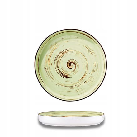 Wilmax Pistache Porseleinen Dinerbord met Hoge Rand 28 cm