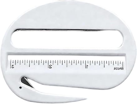 Brievenopener Envelopsnijder - Post Cutter - Post Sorteren - Met Schaal Vergrootglas - 12 Centimeter - Wit