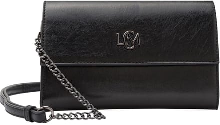 L.CREDI koppeling schoudertas Oliviana Clutch Black zwart