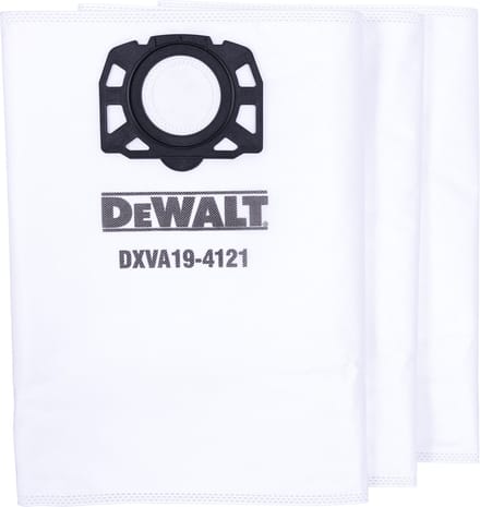 DeWalt DXV23/34/38P Serie - Stofzuigerzak - Textiel - 23-38L - 3 Stuks