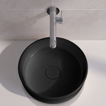 Keuco Stageline countertop washbasin round 40 cm, without tap hole32880570400