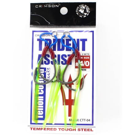 Crimson CTT-04 Trident Assist Haken Maat 4/0 (5670) black
