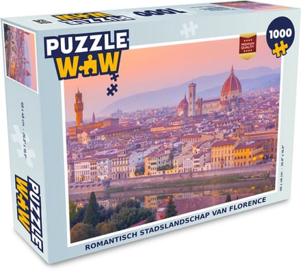 Puzzel Florence - Stad - Zon - Legpuzzel - Puzzel 1000 stukjes volwassenen