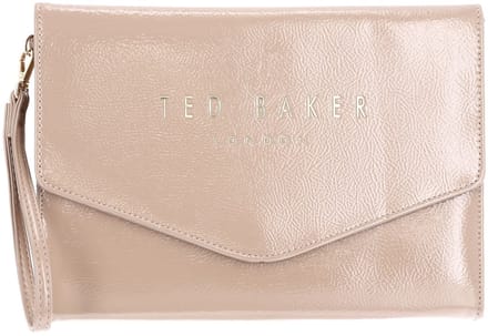 Ted Baker clutch polstasje Crinkie Crinkle Icon Pouch Stone Taupe