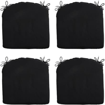 Madison - Zitkussen Panama black - Ca. 46x48 cm - Set van 4