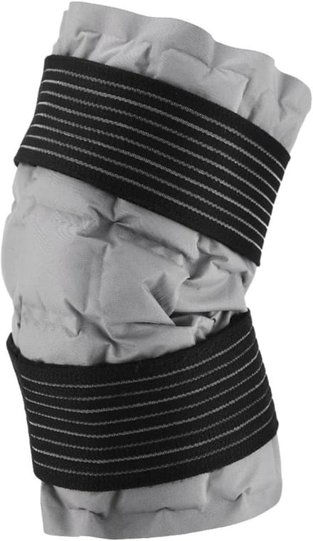 Knie Ice Pack - Warm Koud Kompres - Gewrichtsverlichting - Waterabsorberende Kern - 28 x 20 cm - Grijs