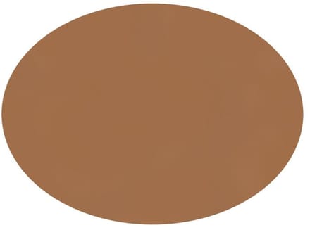 ZICZAC - Placemat TOGO - SET/6 - Ovaal - Dubbelzijdig - Kunstleer - 33x45 cm, indiantan