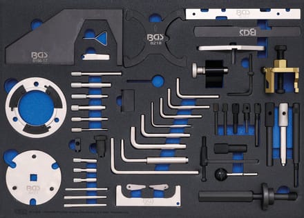 BGS Gereedschapmodule 3/3: motorafstelset voor Ford, VW, Seat, Mazda, Volvo