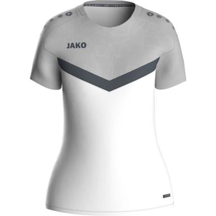 Jako Iconic T-Shirt Dames - Wit / Zachtgrijs | Maat: 40