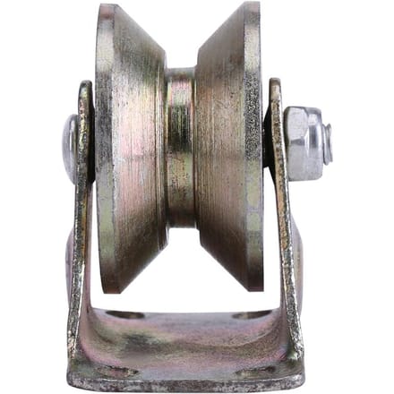 2 stuks 2 V-type wielbaanrail W-beugel schuifpoortrol staal