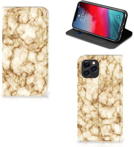 Apple iPhone 11 Pro Standcase Marmer Goud