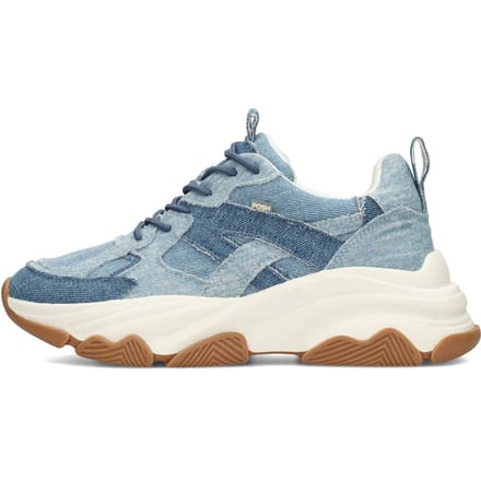 POSH by Poelman GIGI Dames Sneakers - Licht Denim