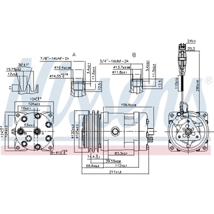 Compressor airconditioning NISSENS 89472