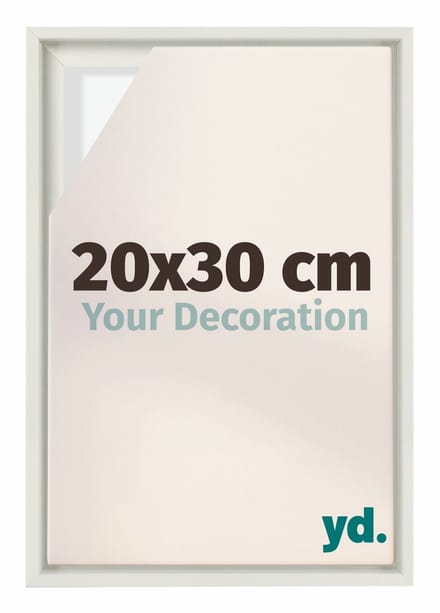 yd, Baklijst 20x30 cm Wit Mat - Lijst voor Canvasdoek - MDF Lyon
