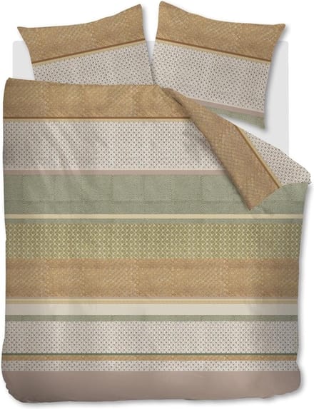 At Home by BeddingHouse Rows dekbedovertrek - Tweepersoons - 200x200/220 - Multi