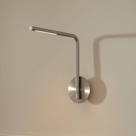 UMAGE LED wandlamp Omni Pivot, staalkleurig, dimbaar