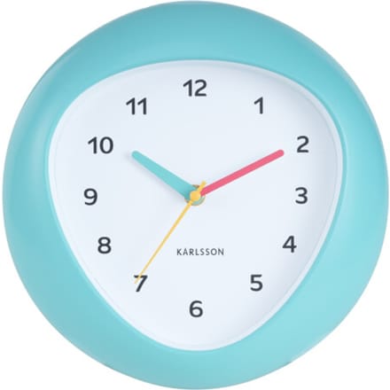 Karlsson wandklok funky vibes turquoise blue- Ø25,5cm