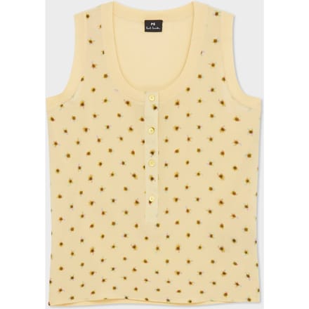 Paul Smith Knitted Vest Woven Front Yellow Taglia: S | Maglioni Outlet | Donna | Giallo