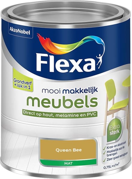 Flexa - Mooi Makkelijk Meubels Mat - Queen Bee - Mengverf - 750 Ml