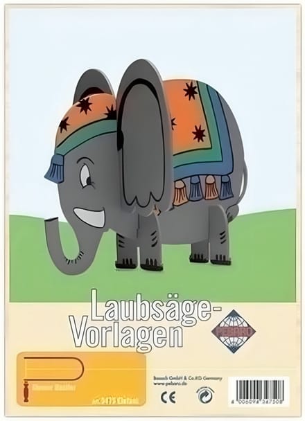 Pebaro Figuurzaag plaat Olifant A4
