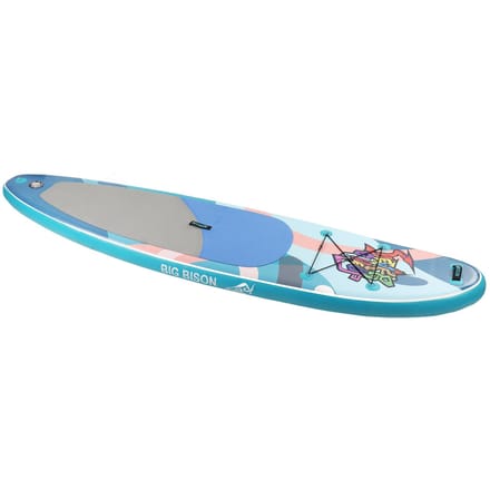 Planche de Stand Up Paddle Gonflable EVA Avec Leash Aileron Pompe Double Action Sac à Dos Pagaie Réglable pour Surf Vert vert