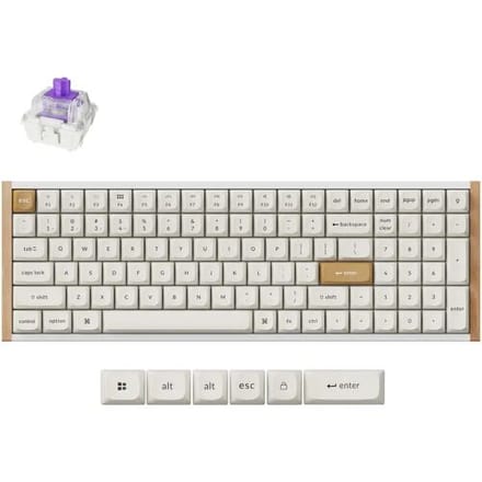 Keychron K4 HE toetsenbord Nebula special edition wit