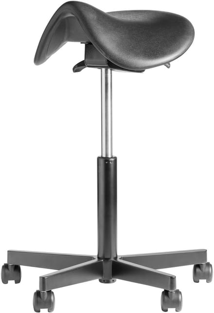 Zadelkruk Be Saddle - Ergonomisch - Met Wielen - Antraciet