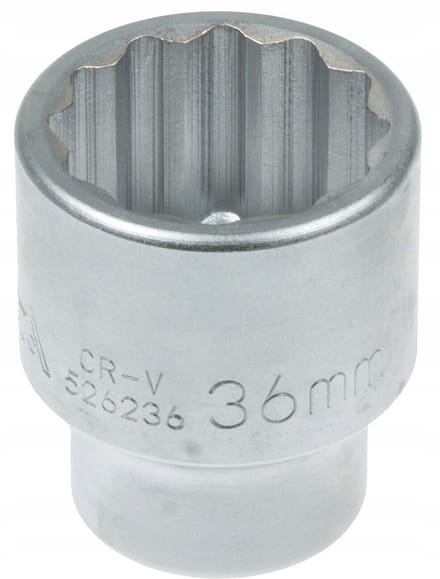 dop twaalfkant - 36 mm - 3/4 duims aansluiting - dopsleutel - rateldop - dop - asta