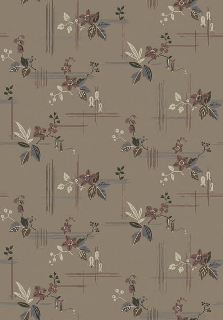 Boråstapeter Vliesbehang 4173 - Alla Tiders Hus - Bloemen Bruin - 53cm x 10.05m