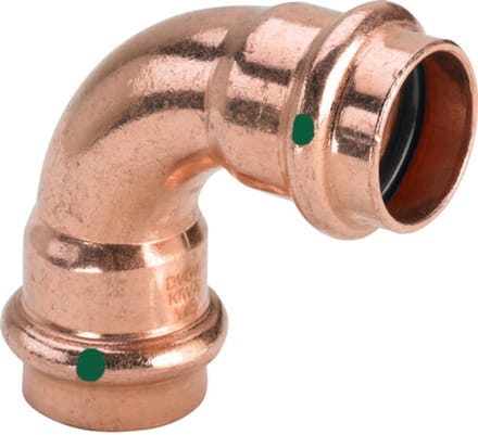 Viega Profipress bend 90° 42 Copper/bright 291549