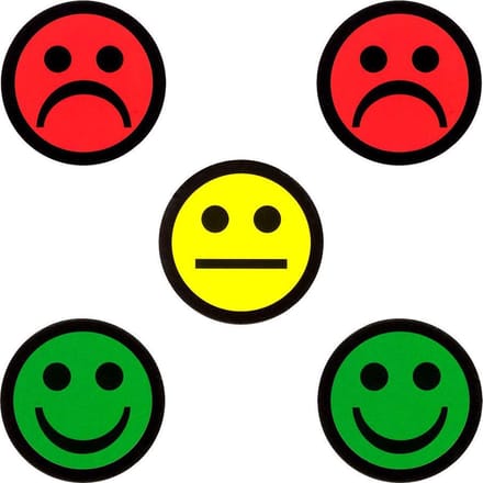 5 Smiley Magneten Mix - 2,5 cm - Whiteboard Magneten