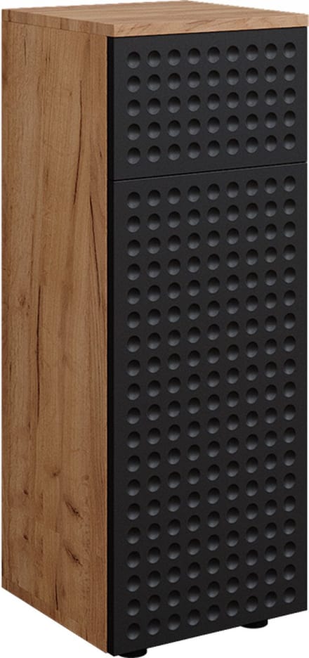 Vicco Irma Midikast – 30 x 81 cm met 1 lade, 2 vakken, badkamer Gestippeld antraciet