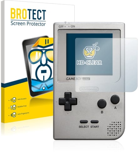 BROTECT - Screenprotector voor Nintendo Gameboy Pocket - Folie Beschermfolie transparant 2 Stuks