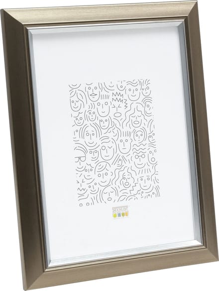 Deknudt Frames fotolijst S42JD1 - zilverkleur met biesje - 9x13 cm