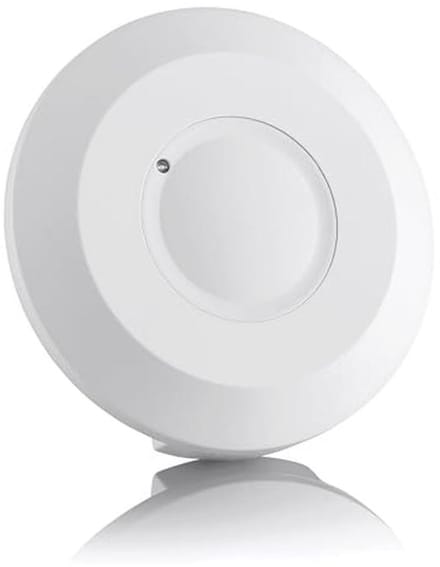 Bewegingssensor Binnen, 360° Detectie, LED Verlichting Geschikt, Ceilingsmontage, Instelbaar, Ø100x22mm