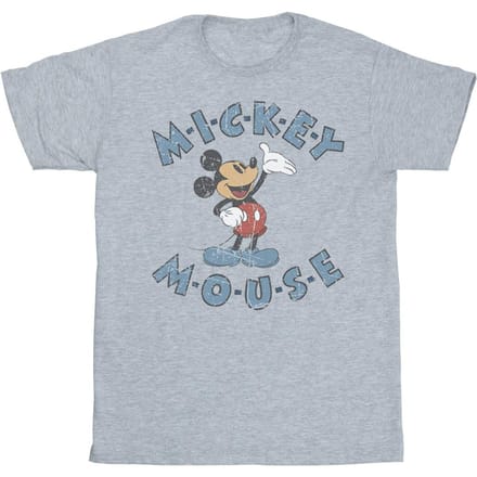 Disney Jongens Mickey Mouse Dash T-Shirt (Sportgrijs)