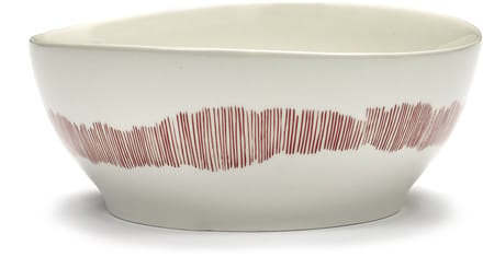 Serax - Ottolenghi Feast - Kom L - Wit/Rood - 18 Ø - 4 stuks