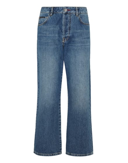 Denim Broek Losjes Iconic Plein