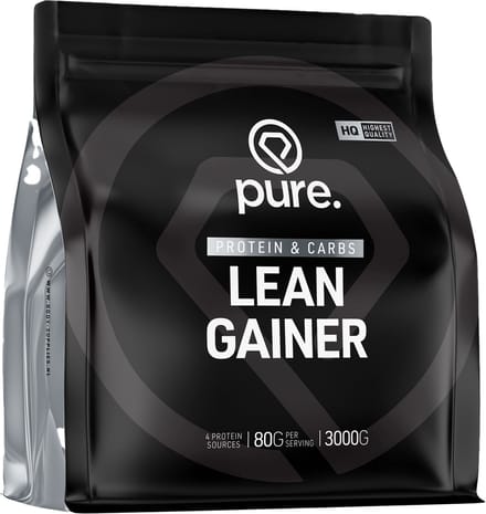 Pure. Lean Gainer - Chocolade - 3000g - mass gainer - eiwitten en koolhydraten - BCAA & protein