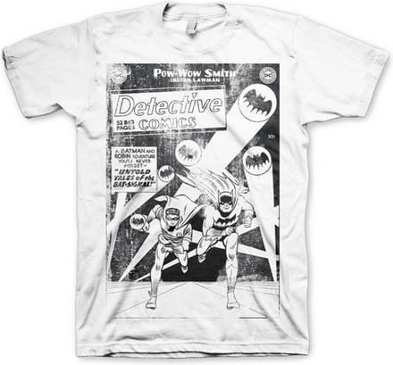 DC Comics Batman Heren Tshirt -S- Detective Comics Distressed Wit