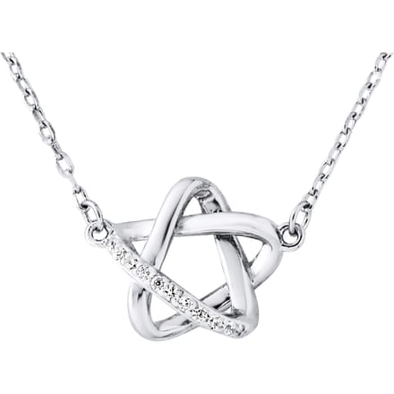 Etoiles ketting 6 takken zirkoniumoxiden zilver 925