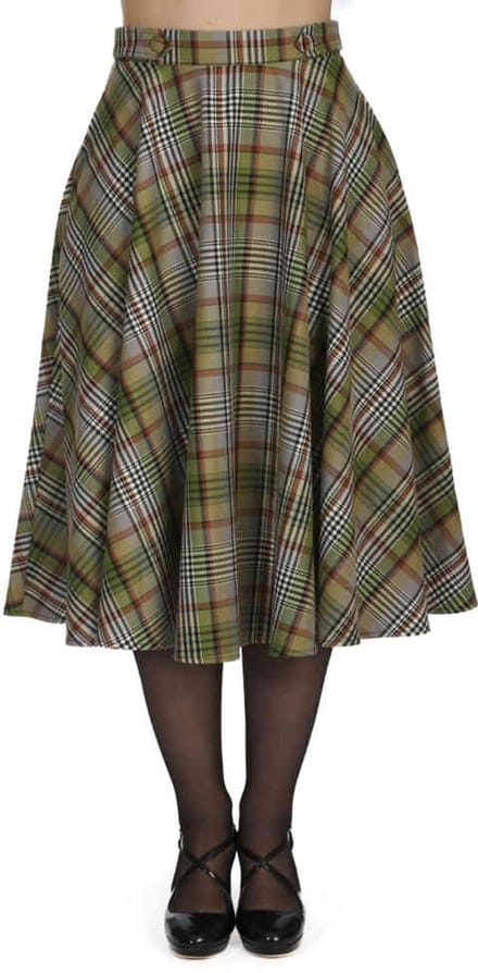 Banned - Sophia Check Rok - XS - Groen