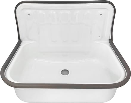 Uitstortgootsteen - Uitgietbak - 510 x 330 mm - Wit