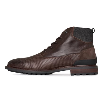 PME Legend - Heren Veterschoenen Huffster Dark Brown - Bruin - Maat 45