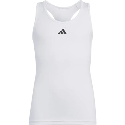 Adidas Techfit Mouwloos T-shirt Wit 7-8 Years Meisje