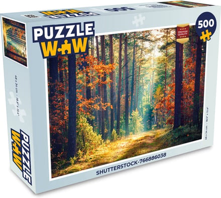 Puzzel Bos - Zon - Natuur - Herfst - Legpuzzel - Puzzel 500 stukjes